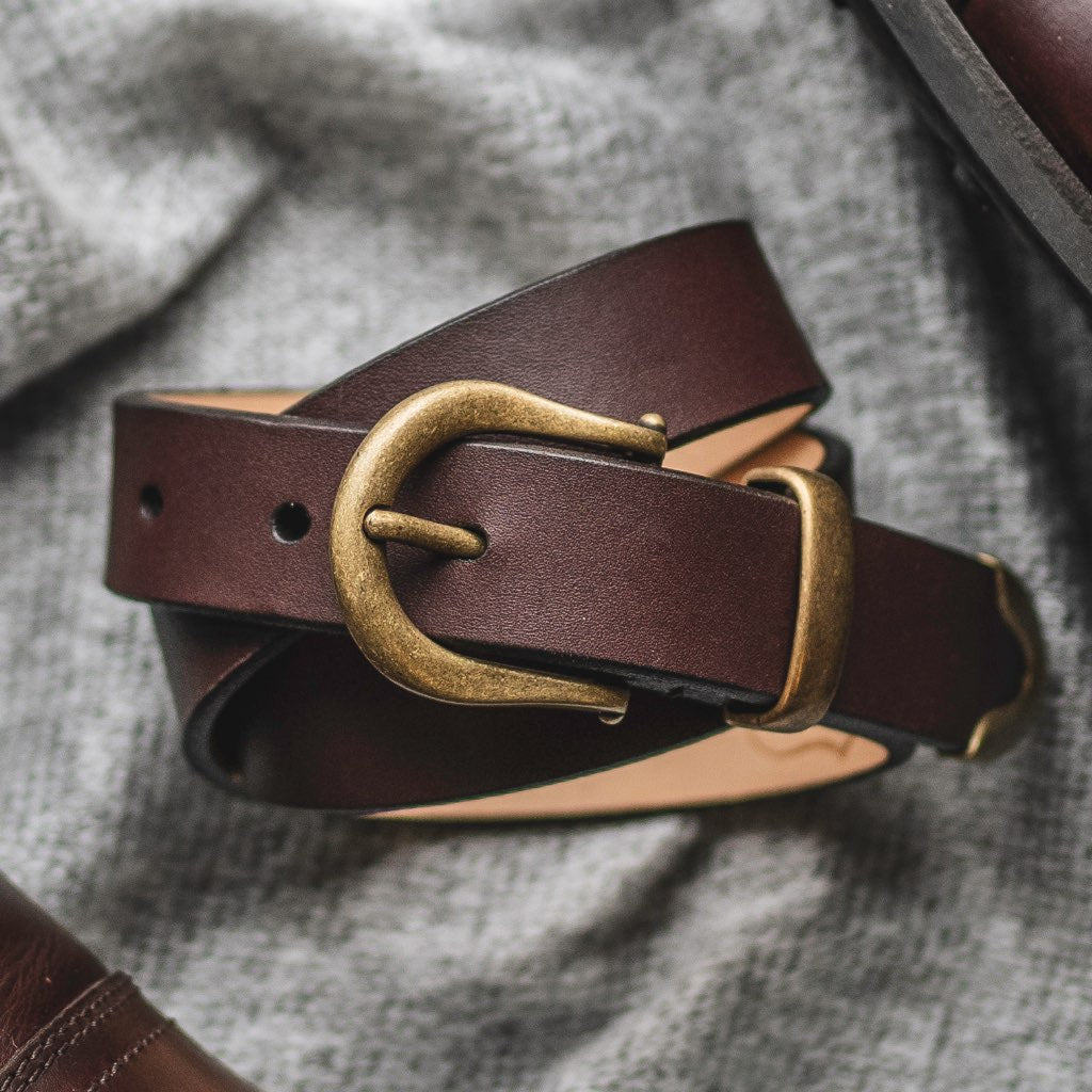 Women's Western Leather Belt | Brown - Image 6